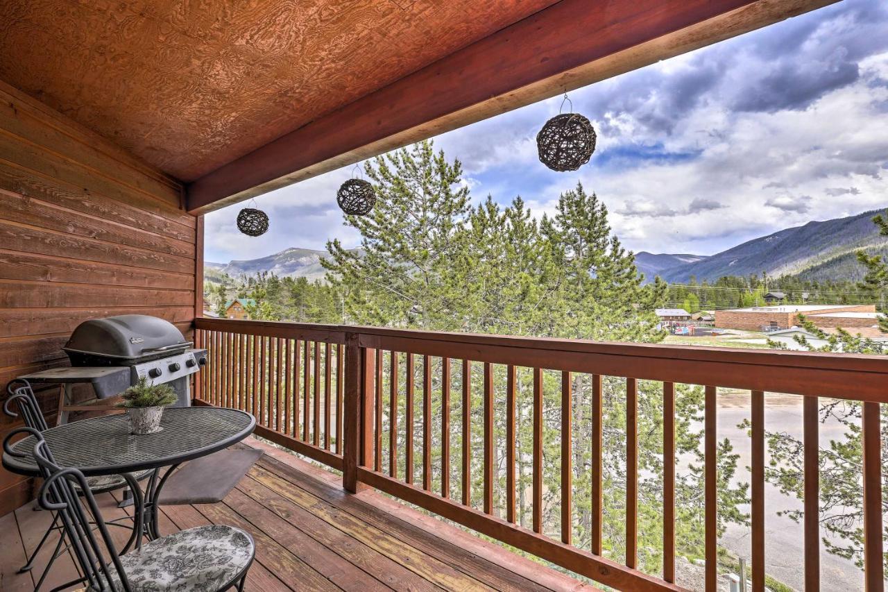Mountain-View Condo With Deck Walk To Grand Lake Exterior foto